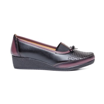 ДАМСКИ ОБУВКИ 614041 BLACK/BORDO