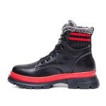 ДАМСКИ БОТИ 742011 BLACK/RED