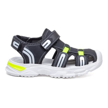 ДЕТСКИ САНДАЛИ 018361 BLACK/GREEN № 31/35