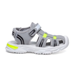ДЕТСКИ САНДАЛИ 018361 GREY/GREEN № 31/35