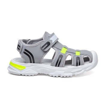 ДЕТСКИ САНДАЛИ 018361 GREY/GREEN № 31/35