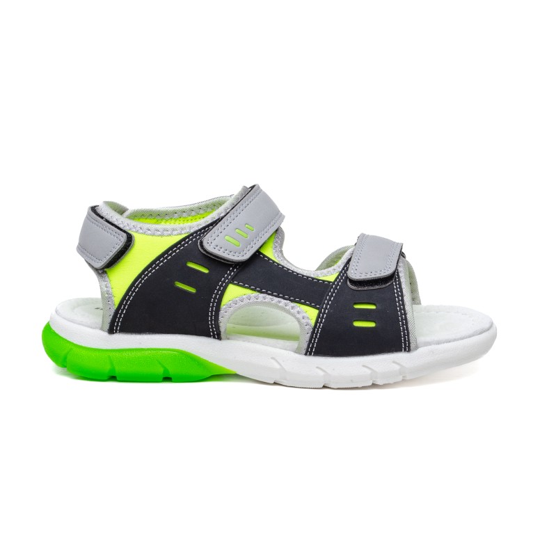 ДЕТСКИ САНДАЛИ 018363 L.GREY/GREEN № 31/35