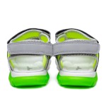 ДЕТСКИ САНДАЛИ 018363 L.GREY/GREEN № 31/35