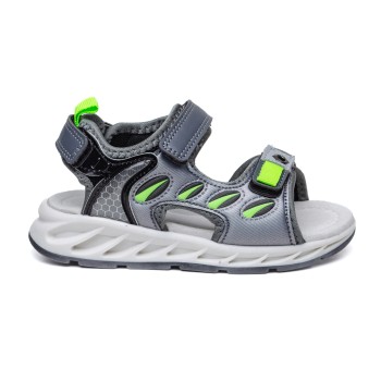 ДЕТСКИ САНДАЛИ 018364 GREY/GREEN № 25/30