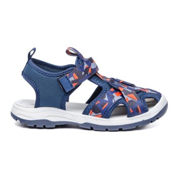 ДЕТСКИ САНДАЛИ 018366 NAVY/ORANGE № 31/35
