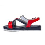 ДАМСКИ САНДАЛИ 028811 NAVY/RED