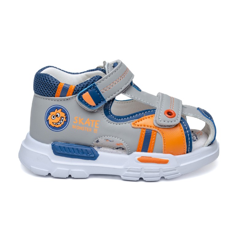 ДЕТСКИ САНДАЛИ 212001 GREY № 22/27