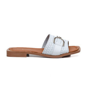 WOMEN′S SLIPPERS 732009 WHITE