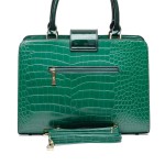 ДАМСКА ЧАНТА 539051 BLACK/GREEN