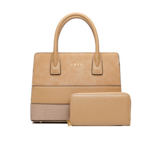 WOMAN′S HANDBAG 539052 BEIGE