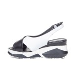 ДАМСКИ САНДАЛИ 028872 BLACK/WHITE