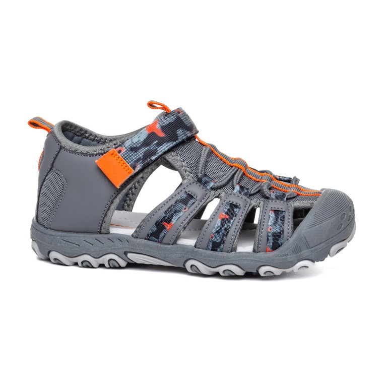 ДЕТСКИ САНДАЛИ 018419 GREY/ORANGE №26-30 