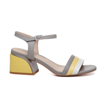 ДАМСКИ САНДАЛИ 156361 GREY/YELLOW