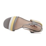 ДАМСКИ САНДАЛИ 156361 GREY/YELLOW