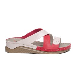 ДАМСКИ ЧЕХЛИ 154024 BEIGE/RED