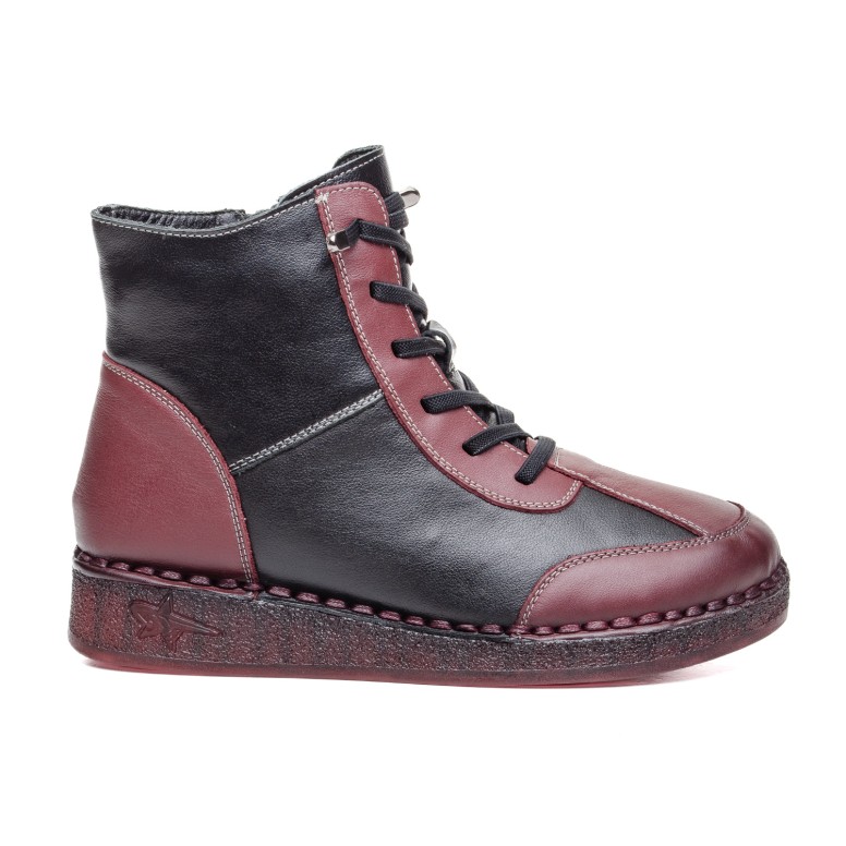 BOOTS W043179 BLACK/RED LADY2