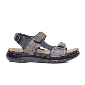 MEN′ SANDALS 154738 BLACK/BROWN