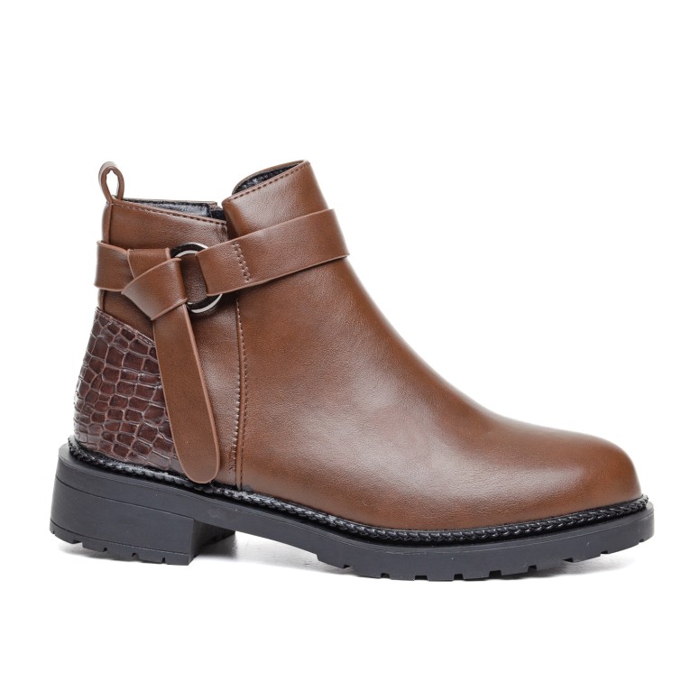 ДАМСКИ БОТИ 525259 BROWN