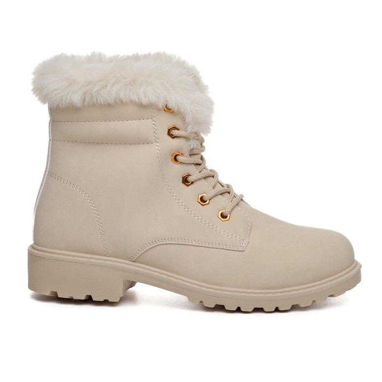 ДАМСКИ БОТИ 210095 BEIGE LADY