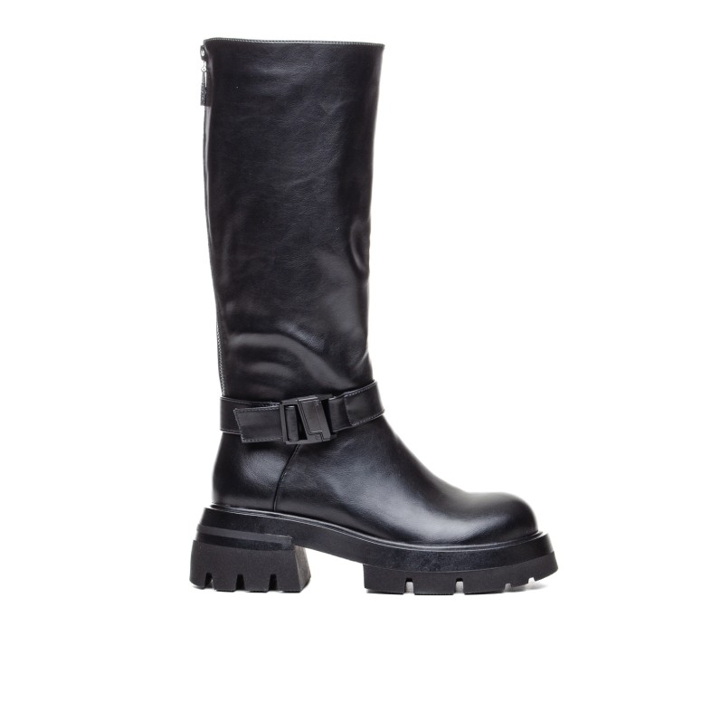 KNEE HIGH BOOTS 156385 BLACK LADY