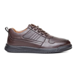 SHOES 188228 BROWN MAN