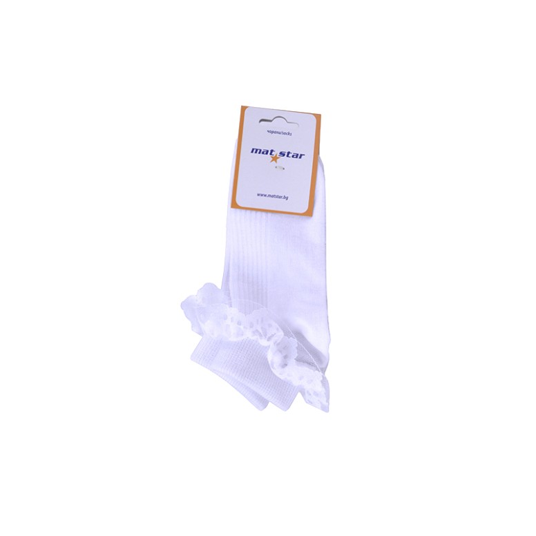 ДЕТСКИ ЧОРАПИ 16-9572 WHITE 30/35