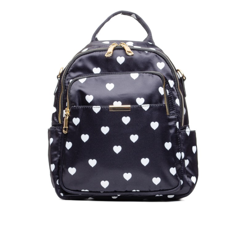 ДАМСКА РАНИЦА 560069 BLACK/HEARTS