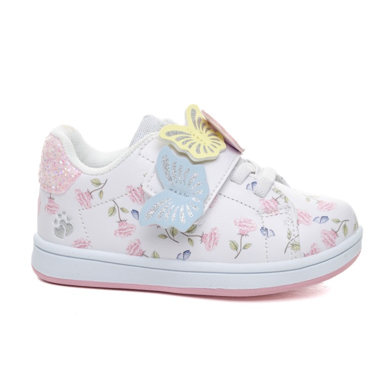 ДЕТСКИ МАРАТОНКИ 016583 WHITE/FLOWERS 20-24