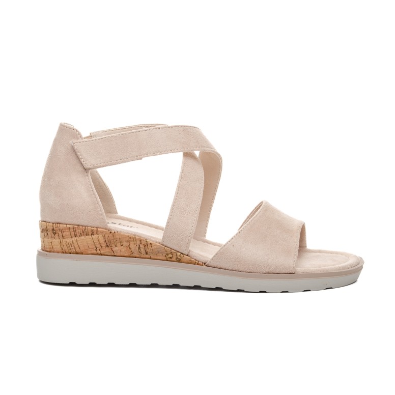 ДАМСКИ САНДАЛИ 021244 BEIGE ДАМСКИ САНДАЛИ 021244 BEIGE