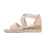 ДАМСКИ САНДАЛИ 021244 BEIGE ДАМСКИ САНДАЛИ 021244 BEIGE