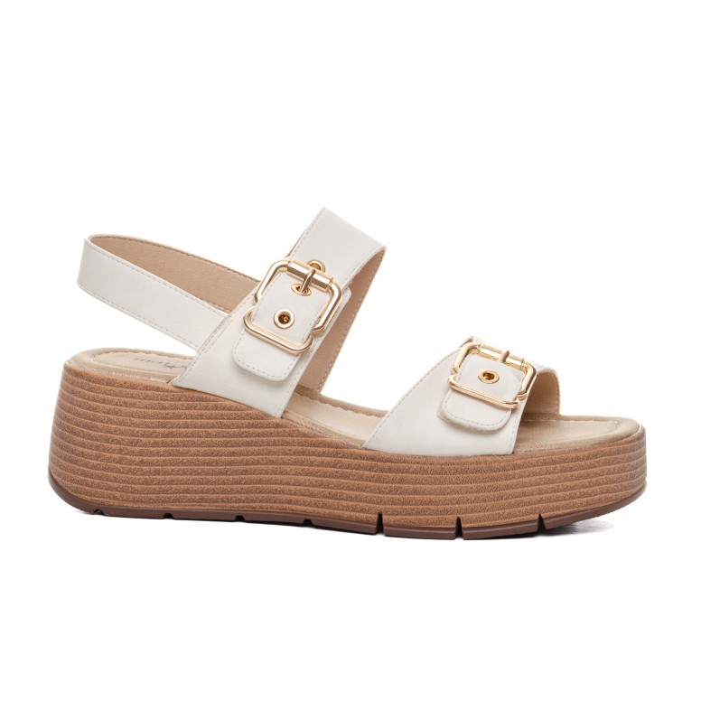 ДАМСКИ САНДАЛИ 021249 OFF WHITE