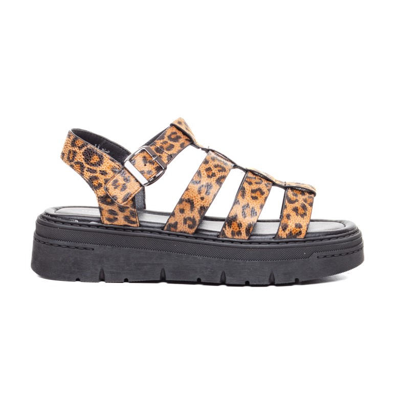 ДАМСКИ САНДАЛИ 021254 LEOPARD