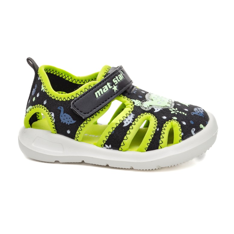 ДЕТСКИ САНДАЛИ 026577 BLACK/GREEN 22-26