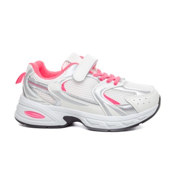 ДЕТСКИ МАРАТОНКИ 210122 WHITE/NEON PINK  32-35