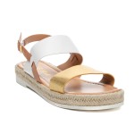 ДАМСКИ САНДАЛИ 521005 WHITE/GOLD