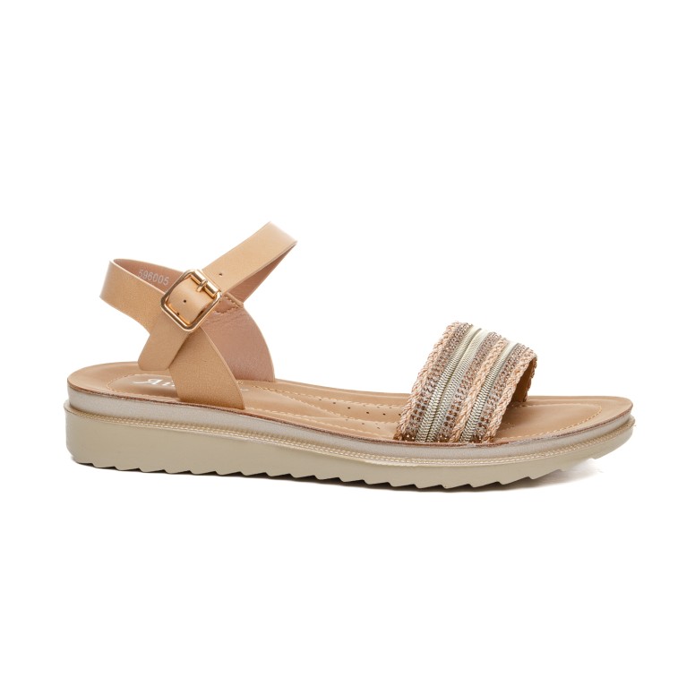 ДАМСКИ САНДАЛИ 596005 BROWN