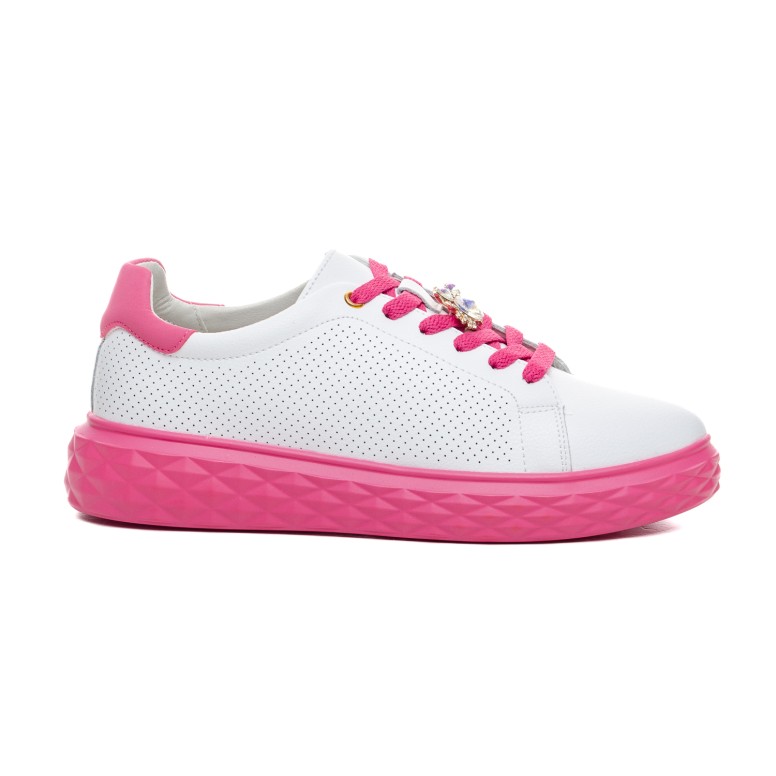 ДАМСКИ ОБУВКИ 595008 WHITE/FUXIA