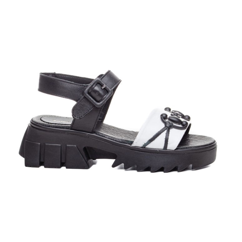 ДАМСКИ САНДАЛИ 227148 BLACK/WHITE