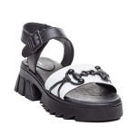 ДАМСКИ САНДАЛИ 227148 BLACK/WHITE