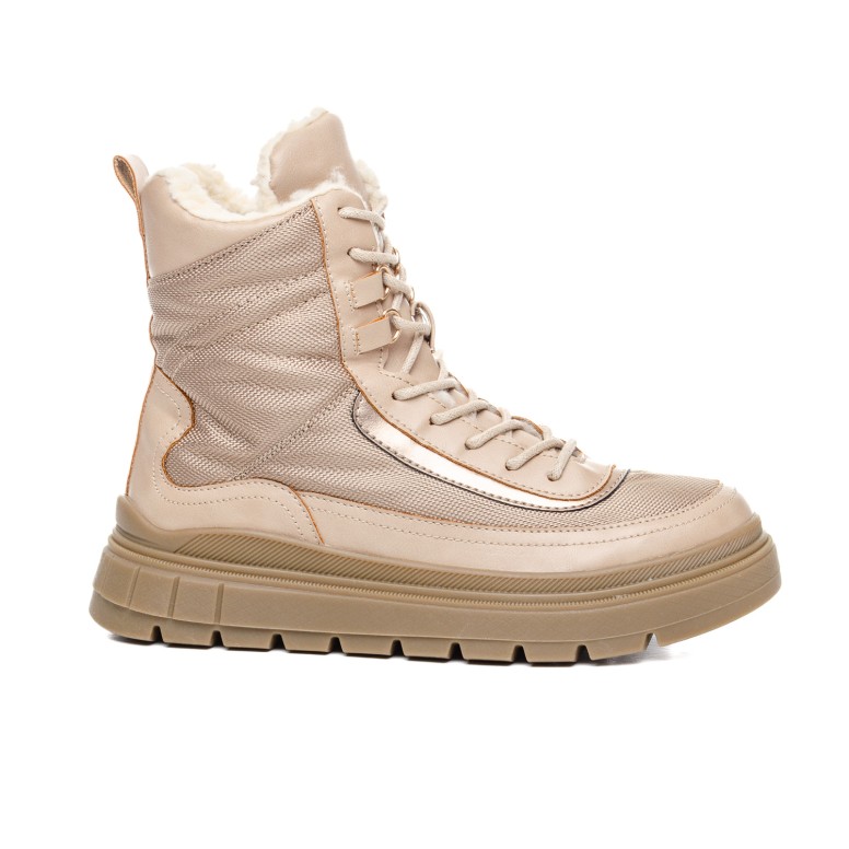 ДАМСКИ БОТИ 021262 DK.BEIGE