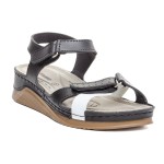 ДАМСКИ САНДАЛИ 154228 FANETTA WHITE/BLAC