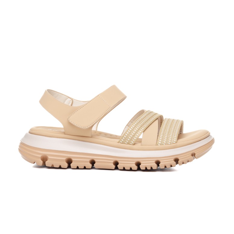 ДАМСКИ САНДАЛИ 037043 BEIGE