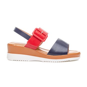 ДАМСКИ САНДАЛИ 150238 NAVY/RED