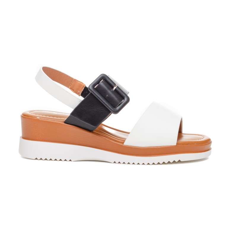 ДАМСКИ САНДАЛИ 150238 WHITE/BLACK ДАМСКИ САНДАЛИ 150238 WHITE/BLACK