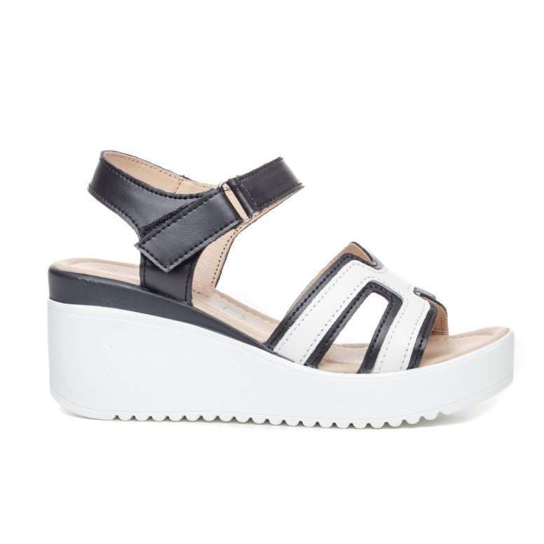 ДАМСКИ САНДАЛИ 186116 BLACK/WHITE ДАМСКИ САНДАЛИ 186116 BLACK/WHITE