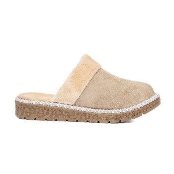 ДАМСКИ ПАНТОФИ 1541193 BEIGE SUEDE