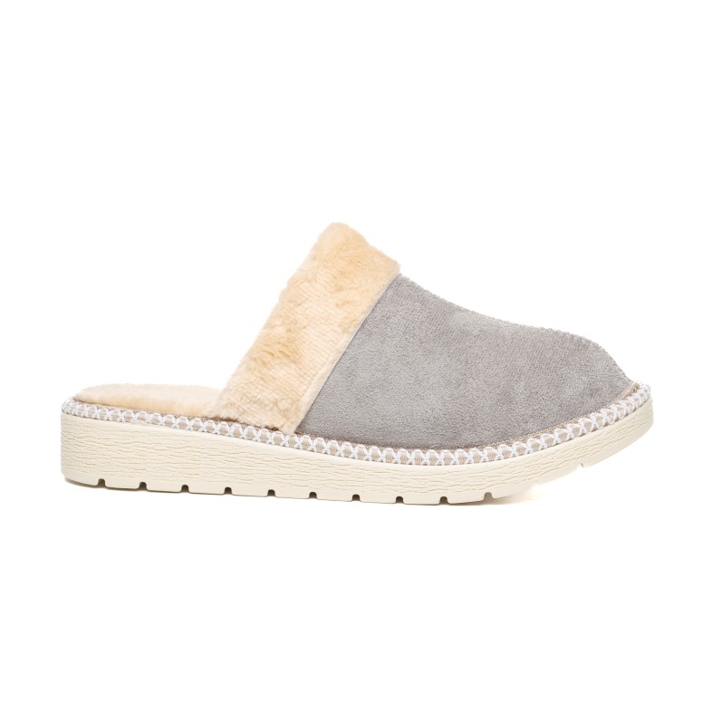 ДАМСКИ ПАНТОФИ 1541193 LT.GREY SUEDE