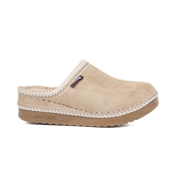 ДАМСКИ ПАНТОФИ 1541213 BEIGE SUEDE