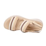 ДАМСКИ САНДАЛИ 037045 BEIGE ДАМСКИ САНДАЛИ 037045 BEIGE