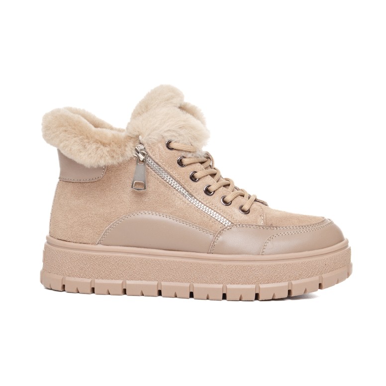 ДАМСКИ БОТИ 028945 BEIGE